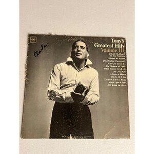 Tony Bennett's Greatest Hits Volume III Mono Vinyl Columbia CL 2373 1965 Record